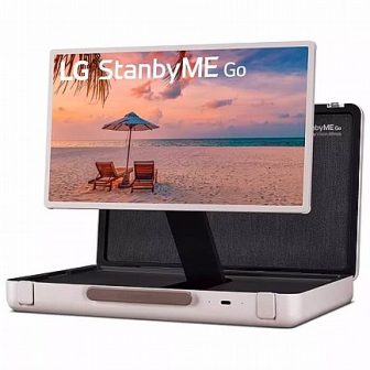 מסך טאץ' חכם נייד 27 אינץ' LG אל ג'י דגם STANBYME GO 27LX5QKNA