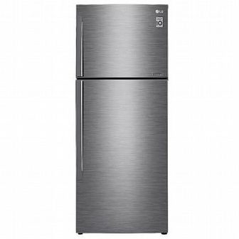 מקרר מקפיא עליון 438 ליטר LG אל ג'י נירוסטה מוברשת דגם GR-B486IVSE