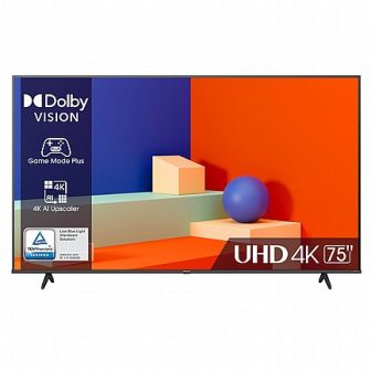 טלוויזיה Hisense 75" 4K דגם - 75A6K