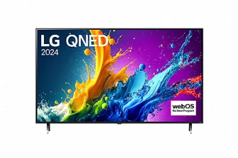 טלוויזיה חכמה 55 אינץ' 4K UHD אל ג'י LG דגם 55QNED80T6B דגם 2024