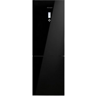 מקרר מקפיא תחתון DeLonghi דלונגי DLRGB383REU זכוכית שחורה פתיחה ימין