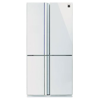 מקרר 4 דלתות 611 ליטר Sharp שארפ דגם - SJ-8841WH זכוכית לבנה