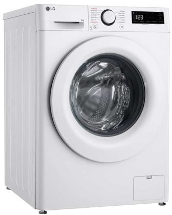 מכונת כביסה פתח חזית 9 ק”ג LG אל ג’י WFS9014WW דלת לבנה