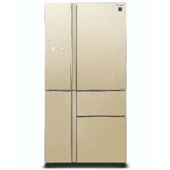מקרר שארפ 5 דלתות בנפח 668 ליטר דגם - SHARP SJ-R9730 זכוכית גוון שמפניה