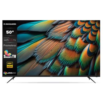 מסך 50″ SMART QLED 4K – מערכת הפעלה Webos כולל שלט מגיק דגם FJ-50UILQ950