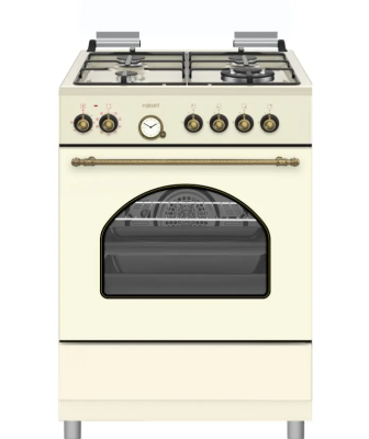 תנור משולב כיריים 60 ס”מ כפרי שמנת FJ-FSRT60BG פוג’יקום FUJICOM