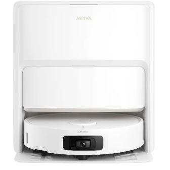 שואב אבק רובוטי כולל תחנת עגינה MOVA מובה דגם Z60 ULTRA ROLLER בצבע לבן