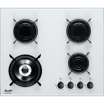 כיריים Sauter סאוטר 60 ס”מ 4 להבות גז SHG8020W זכוכית לבנה תוצרת איטליה