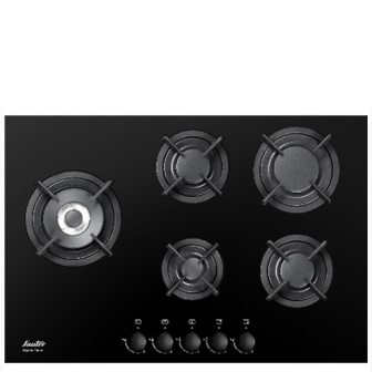 כיריים גז SAUTER זכוכית SHG755B