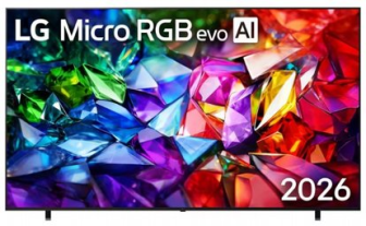 טלוויזיה חכמה 100" LG דגם Micro RGB evo AI MRGB95 4K 100MRGB95B6 חדש 2026