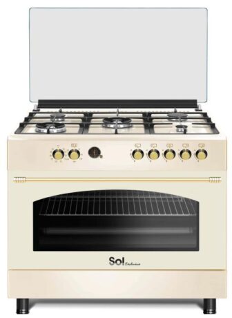 תנור משולב כיריים גז SOL Exclusive RCR96/MFT קרם