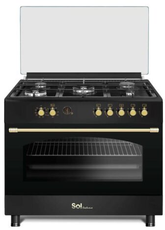 תנור משולב כיריים גז SOL Exclusive RBM96/MFT שחור מט
