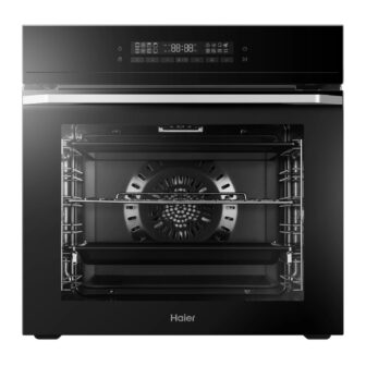 תנור אפייה בנוי Haier דגם HOQ-F5AAGB בנפח 72 ליטר בגימור זכוכית שחורה
